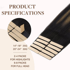 Détail du ruban hypoallergénique des extensions GOO GOO