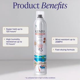 Détail du spray Kenra Volume 25 avec bouchon