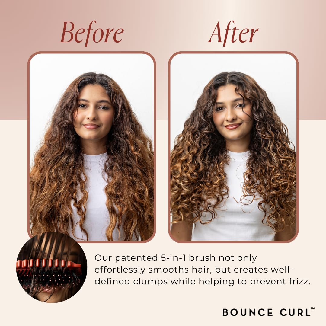 Détail du tampon de la brosse Bounce Curl, 4x plus épais