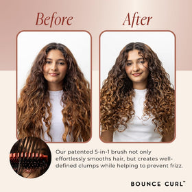 Détail du tampon de la brosse Bounce Curl, 4x plus épais