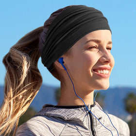 Détail du tissu doux et extensible du bandeau Jesries