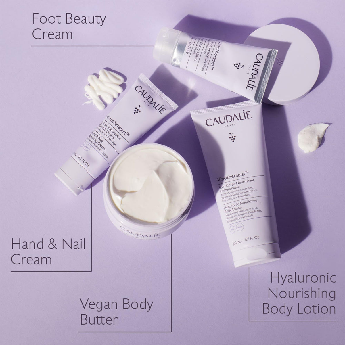Détail du tube de crème mains et ongles Caudalie