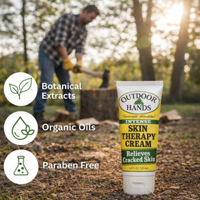 Détail du tube de crème Outdoor Hands 3,4 oz
