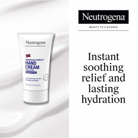 Détail du tube de crème pour les mains Neutrogena Formule Norvégienne