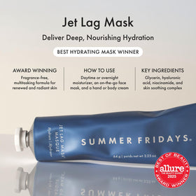 Détail du tube du masque Jet Lag de Summer Fridays
