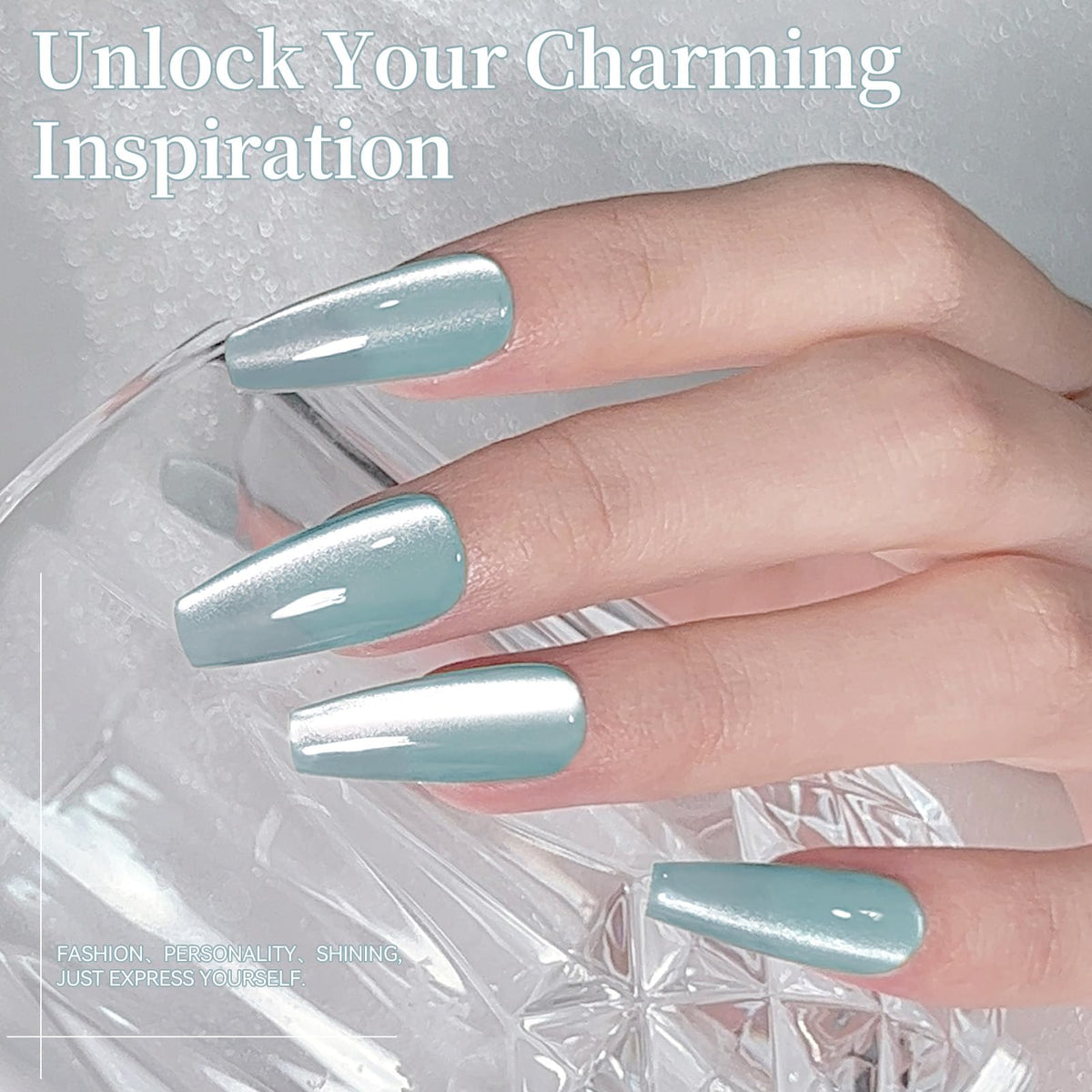 Détail du vernis gel Cat Eye Magnétique avec aimant