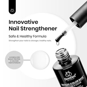 Détail du vernis Top Coat transparent beetles Gel 15ml