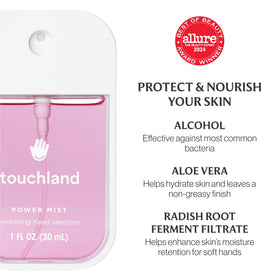 Détail sur la texture de la brume parfumée Touchland