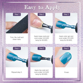Détail sur la texture du vernis gel JODSONE