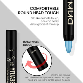 Détail sur le crayon pailleté bleu evpct