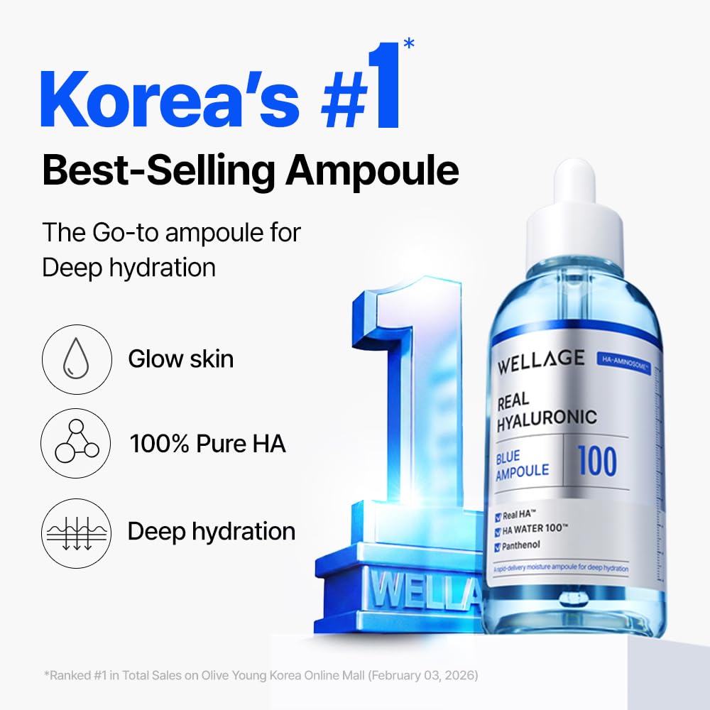 Détails de l'ampoule WELLAGE avec acide hyaluronique