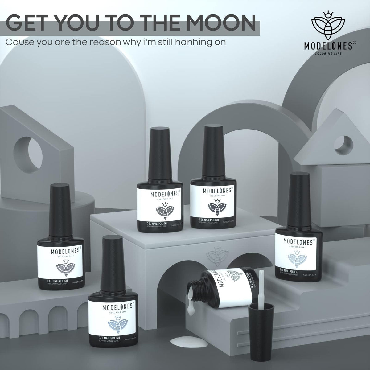 Détails de l'application du vernis gel modelones