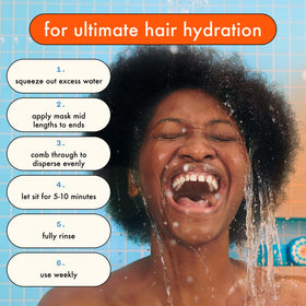 Détails de l'emballage du Masque Hydro Rush Amika