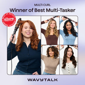 Détails de l'embout en spirale du fer à friser Wavytalk