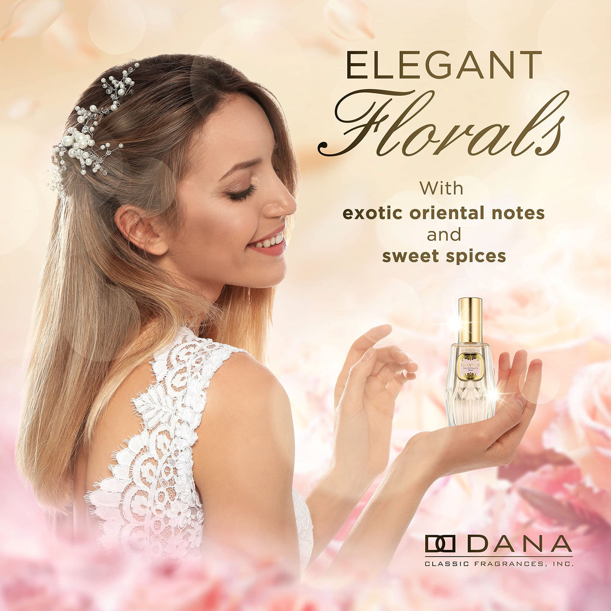Détails de l'étiquette de l'eau de toilette Chantilly