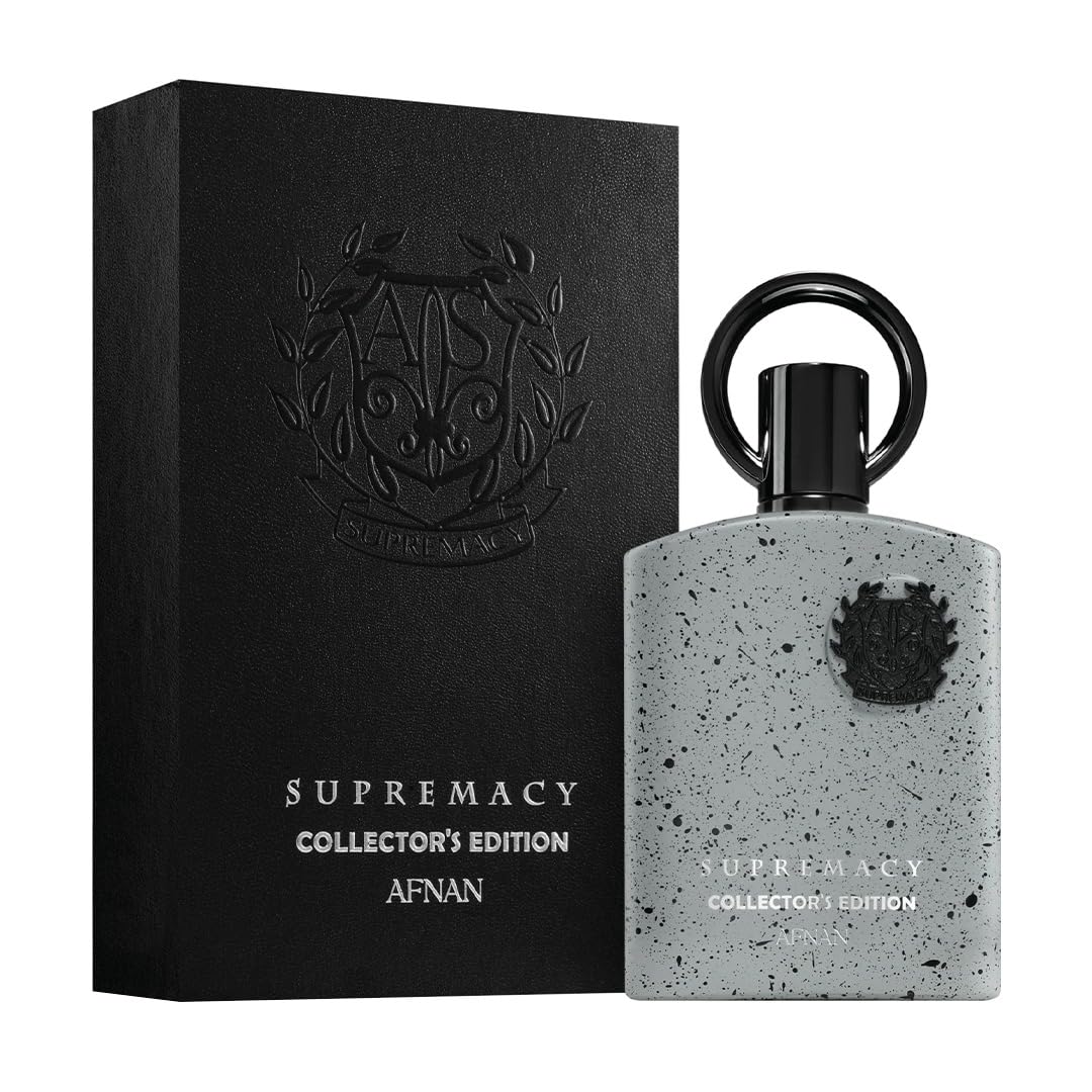 Détails de l'étiquette du parfum Afnan Supremacy Collector's Edition