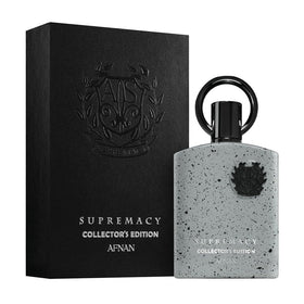 Détails de l'étiquette du parfum Afnan Supremacy Collector's Edition