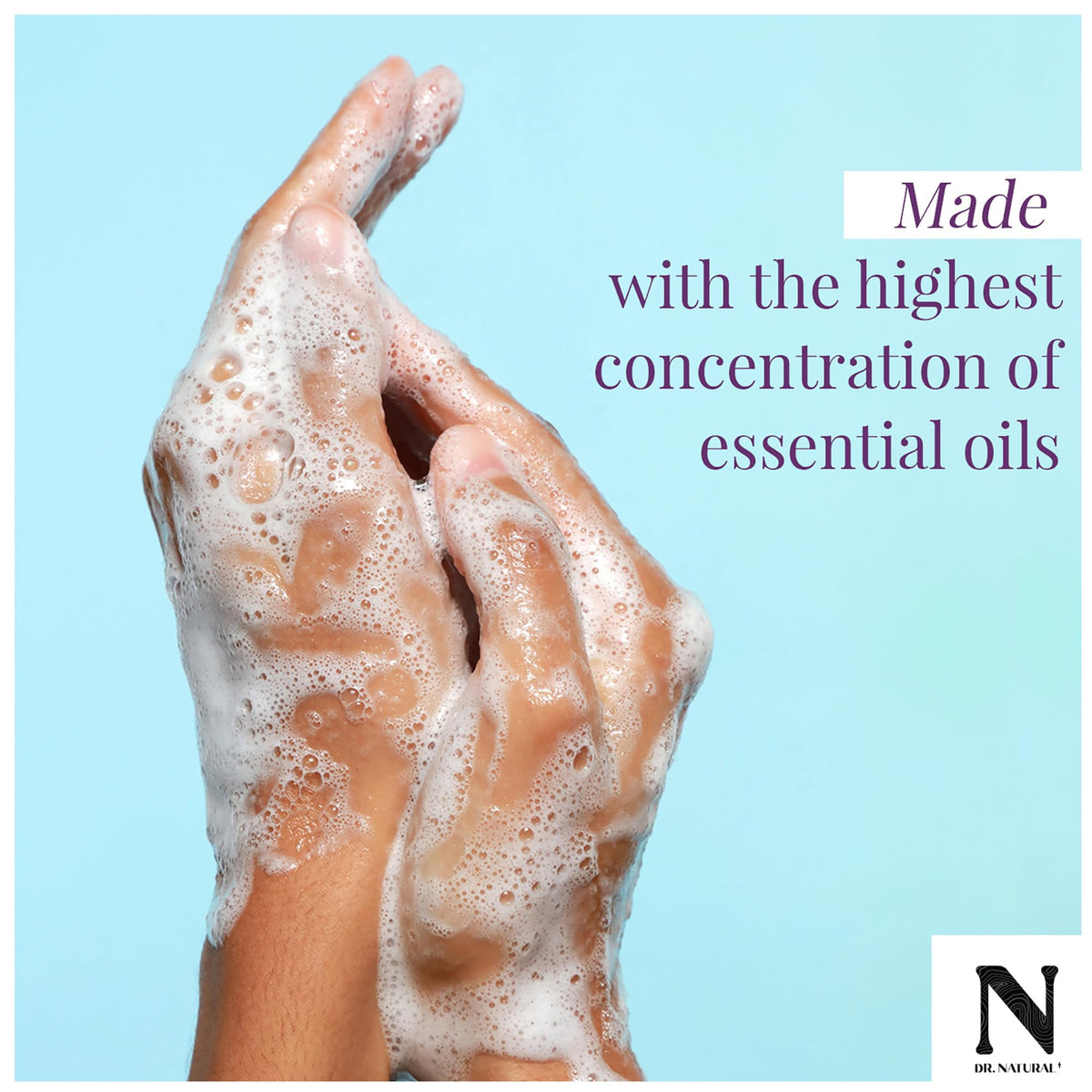 Détails de l'étiquette du Savon Liquide de Castille Dr. Natural