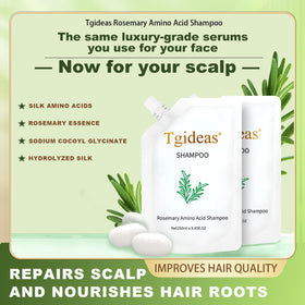 Détails de l'étiquette du shampooing Biotin Romarin Tgideas