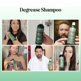Détails de l'étiquette du shampooing clarifiant Maple Holistics