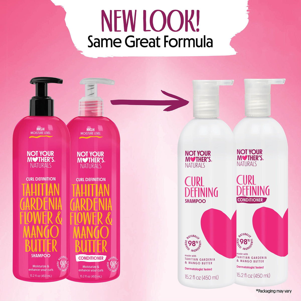 Détails de l'étiquette du Shampooing Not Your Mother's pour Cheveux Bouclés