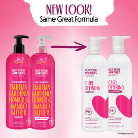 Détails de l'étiquette du Shampooing Not Your Mother's pour Cheveux Bouclés