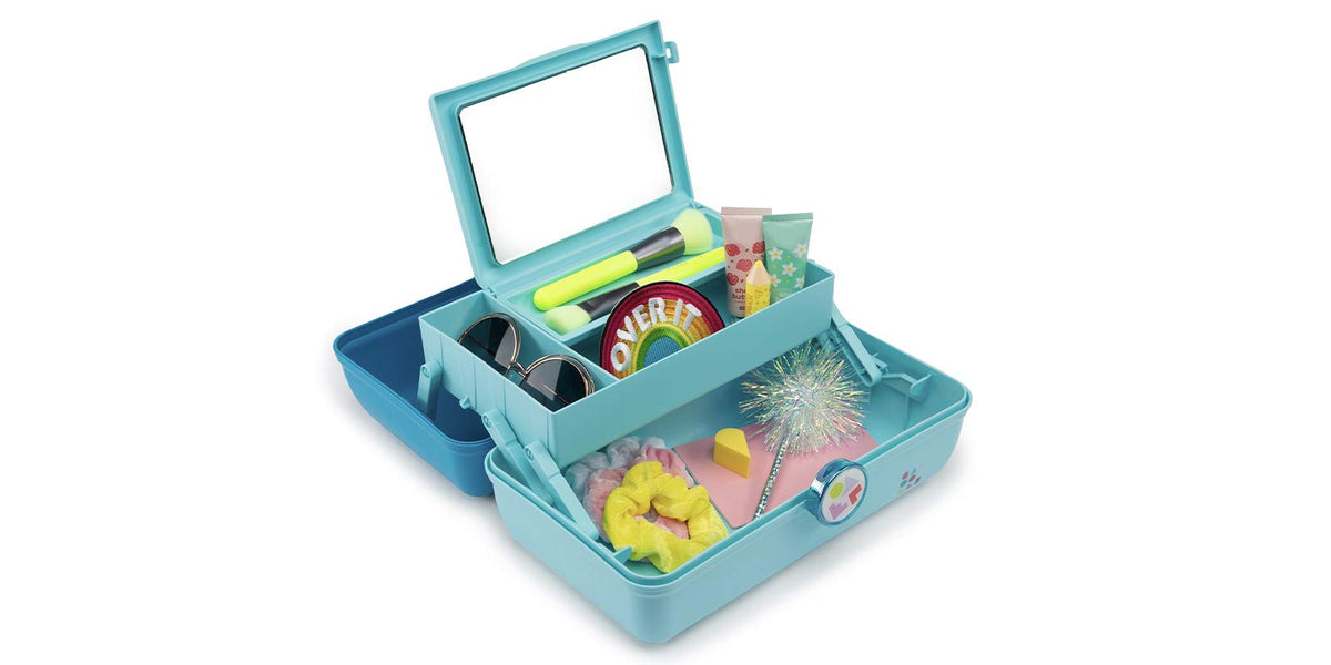 Détails de l'organisateur cosmétique Caboodles vue de côté