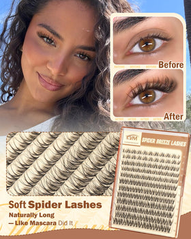 Détails de la bande invisible des cils Spider Breeze