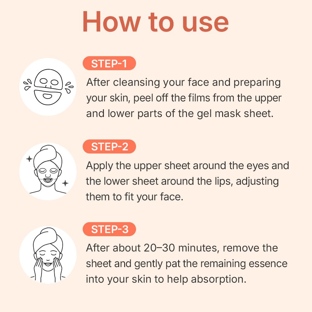 Détails de la boîte de 5 masques gel PDRN CENTELLIAN 24