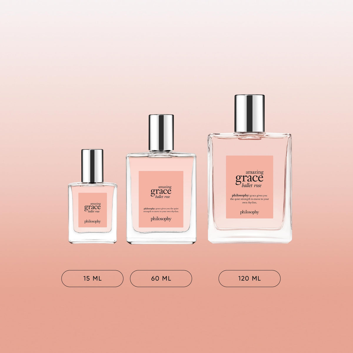 détails de la bouteille d'eau de toilette Amazing Grace Ballet Rose