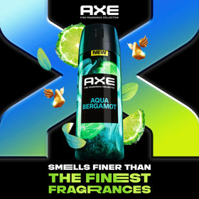 Détails de la bouteille de déodorant AXE Aqua Bergamot
