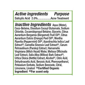 Détails de la bouteille de gel nettoyant Alba Botanica Acnedote 6 oz