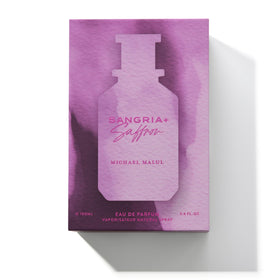 Détails de la bouteille de Michael Malul Eau de Parfum Sangria + Safran