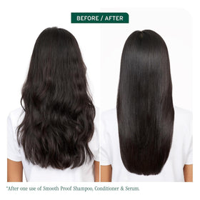 Détails de la bouteille de shampooing Biolage Smooth Proof