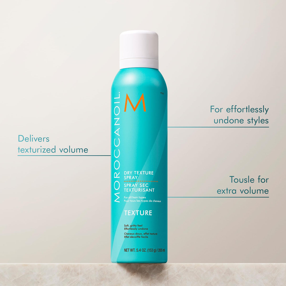 Détails de la bouteille Spray Texturisant Sec Moroccanoil