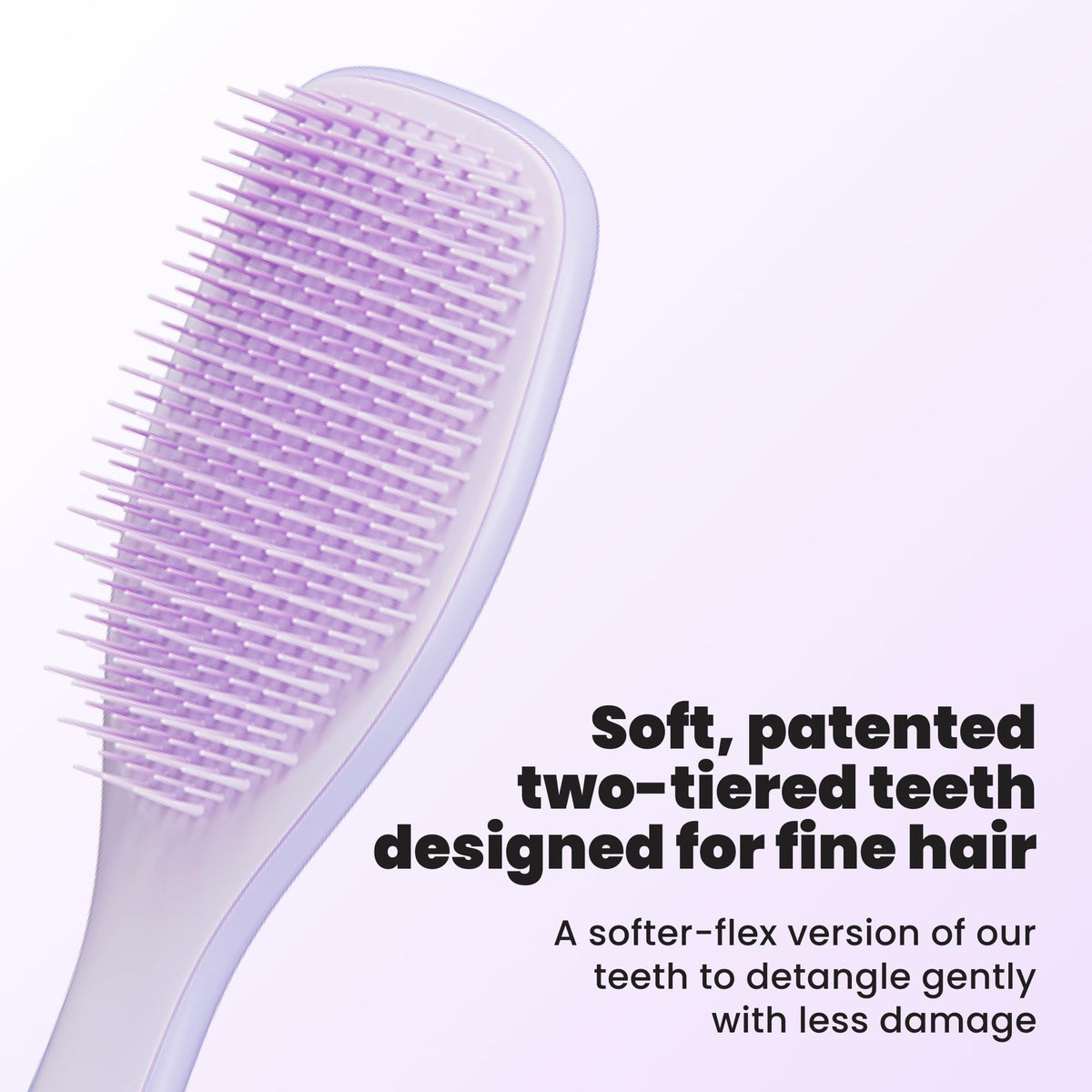 Détails de la brosse TANGLE TEEZER avec dents souples