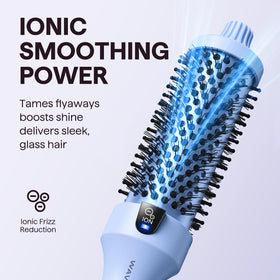 Détails de la brosse thermique Wavytalk avec poils chauffants