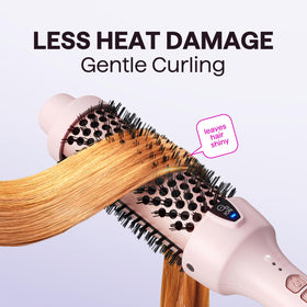Détails de la brosse thermique wavytalk montrant les réglages de température