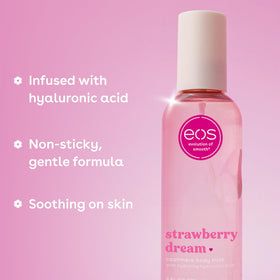 Détails de la brume corporelle eos avec notes de fraise