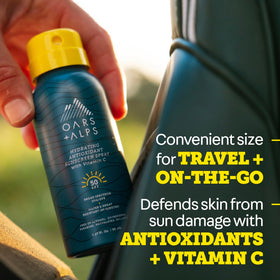 Détails de la canette Oars + Alps SPF 50