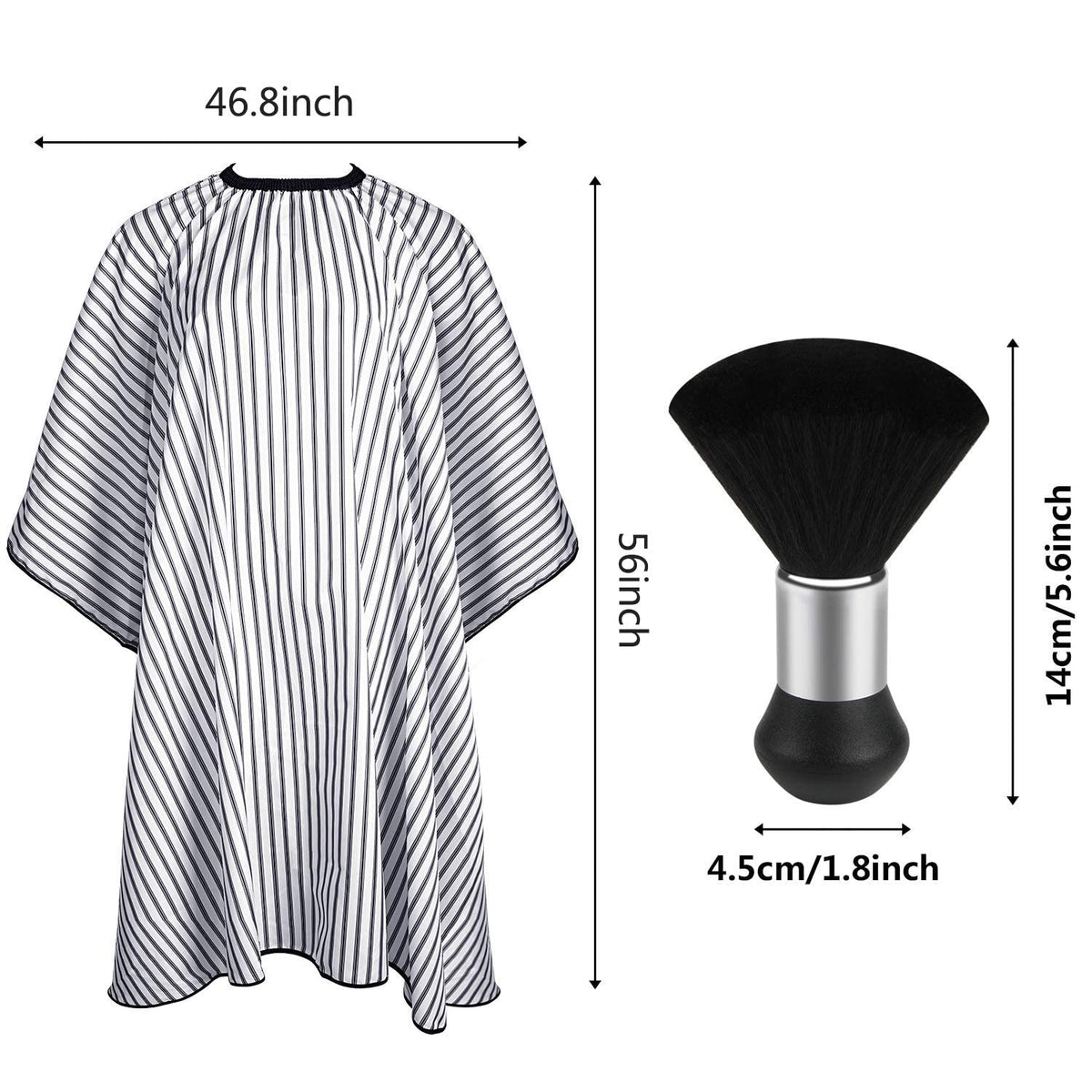 Détails de la cape de coiffeur FEBSNOW en polyester léger