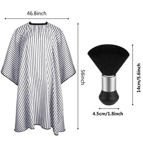 Détails de la cape de coiffeur FEBSNOW en polyester léger