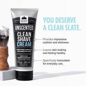 Détails de la crème à raser Pacific Shaving 249g