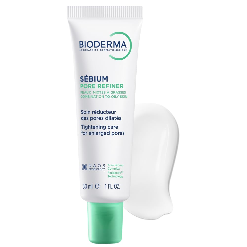 Détails de la crème Bioderma Sébium sur fond blanc