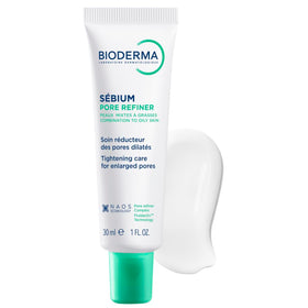 Détails de la crème Bioderma Sébium sur fond blanc