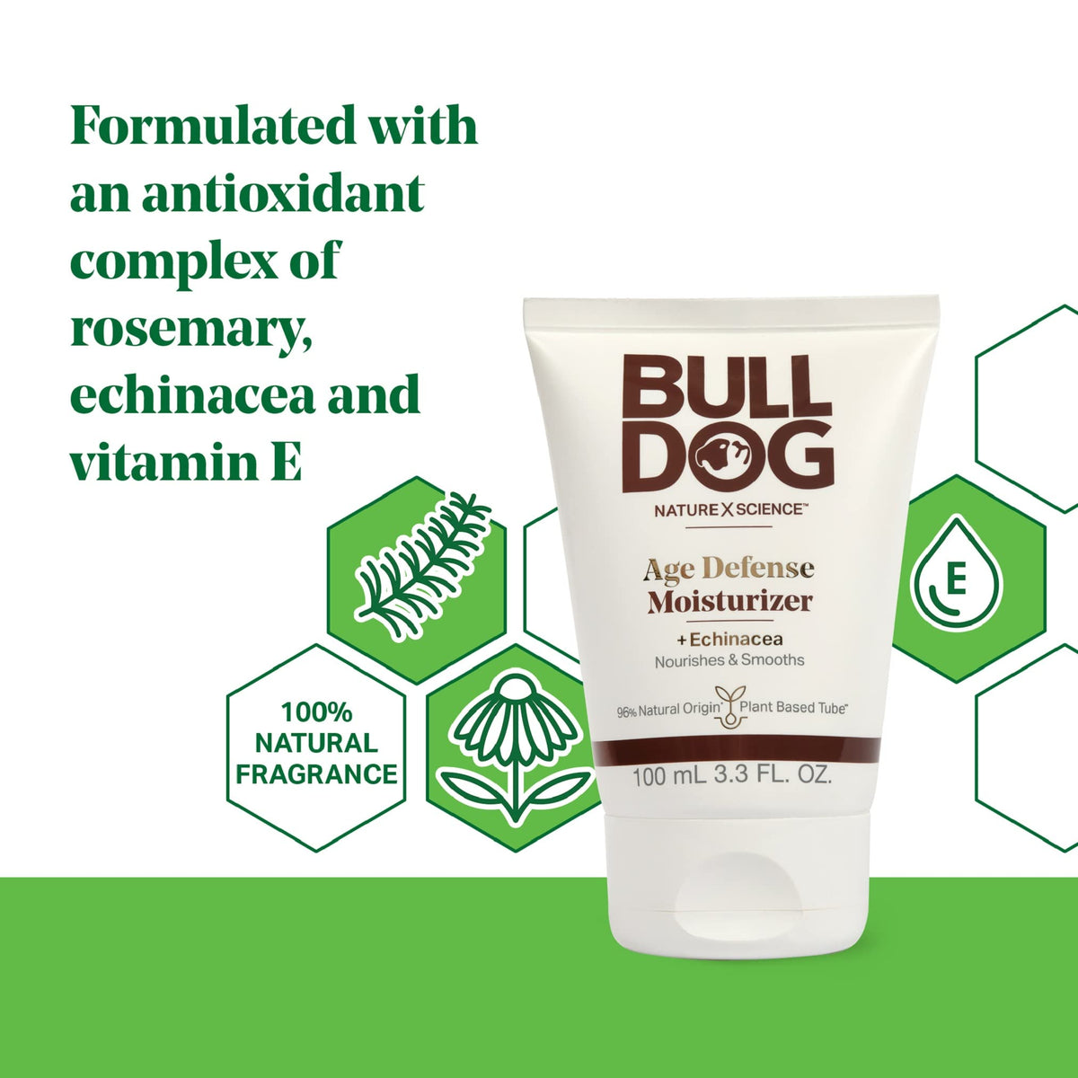 Détails de la crème hydratante Anti-Âge Edgewell avec ingrédients naturels
