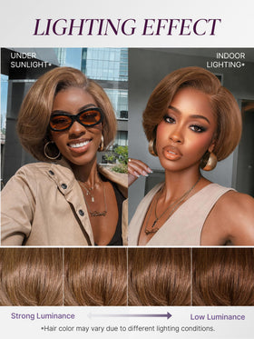 Détails de la dentelle HD de la perruque LUVME HAIR