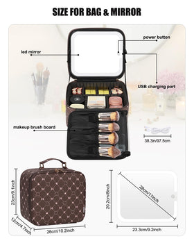 Détails de la fermeture à glissière de la trousse de maquillage