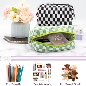 Détails de la fermeture éclair de la trousse de maquillage PAZIMIIK