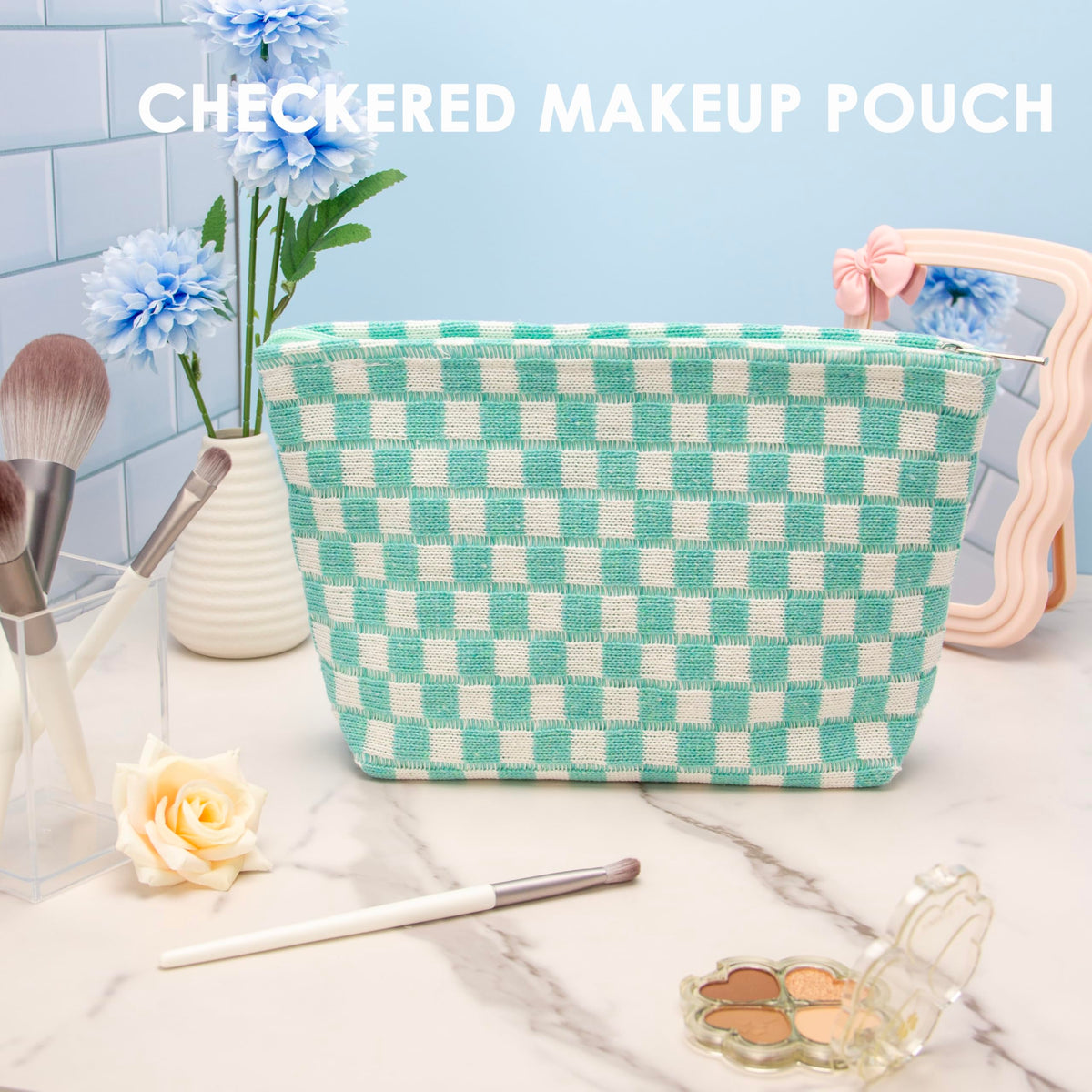 Détails de la fermeture éclair de la trousse de maquillage PAZIMIIK